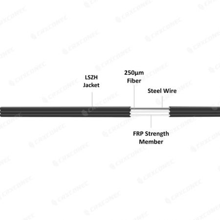 FTTH Indoor Self-Supporting Bow Type Drop Cable GJYXFCH - FTTH Indoor Self-Supporting Bow Type Drop Cable GJYXFCH